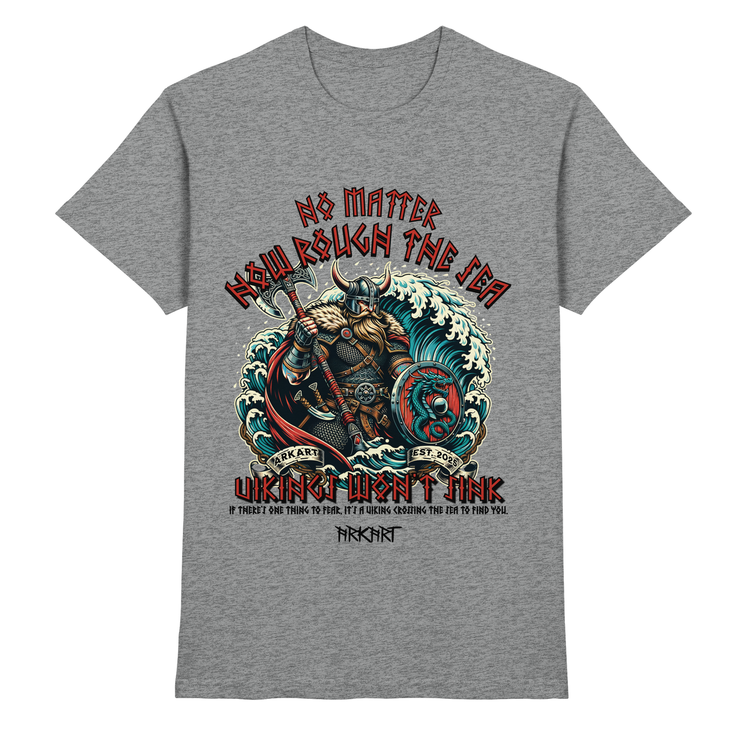 No matter how rough the sea - Shirt Herren