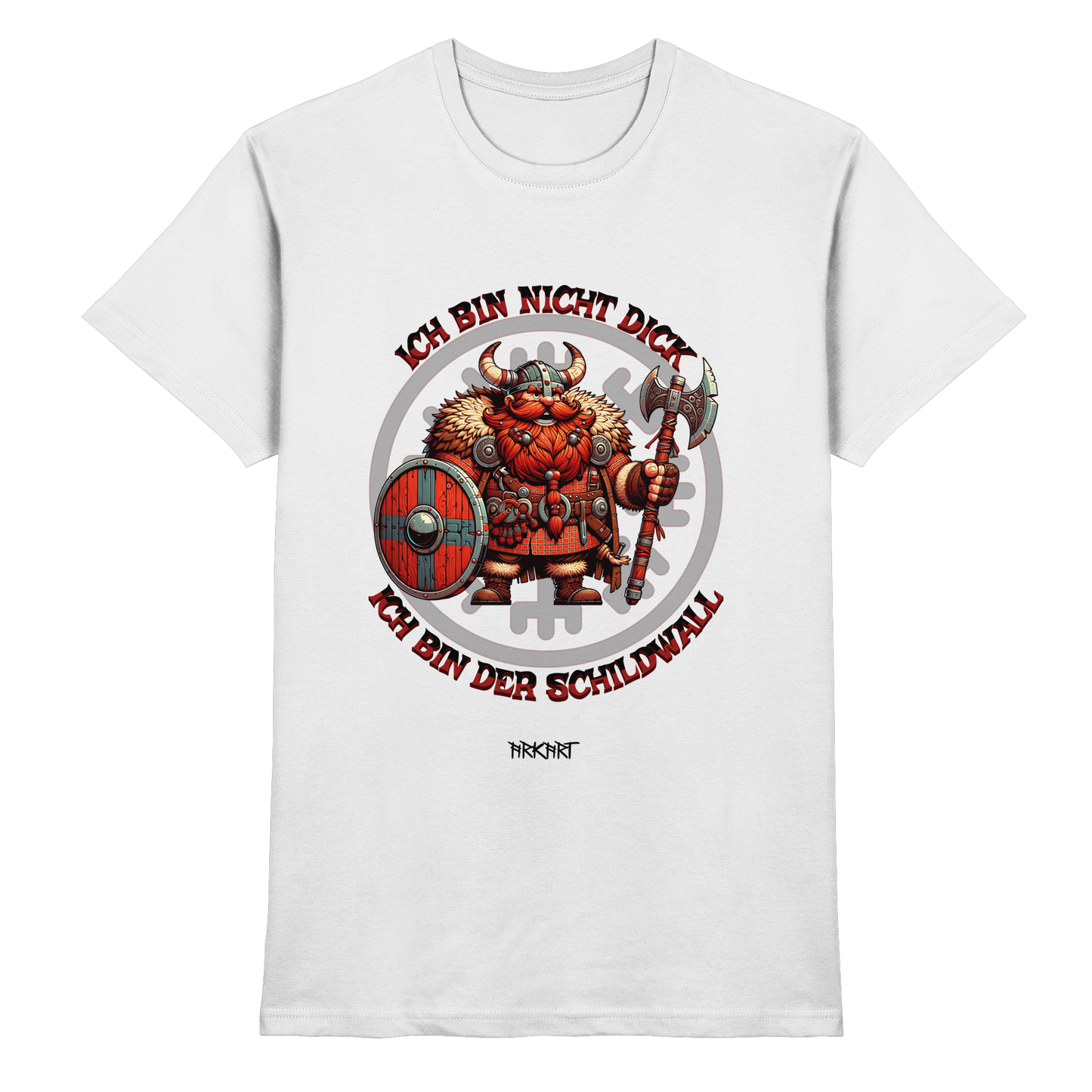 Ich bin nicht dick, ich bin der Schildwall! - Shirt Herren