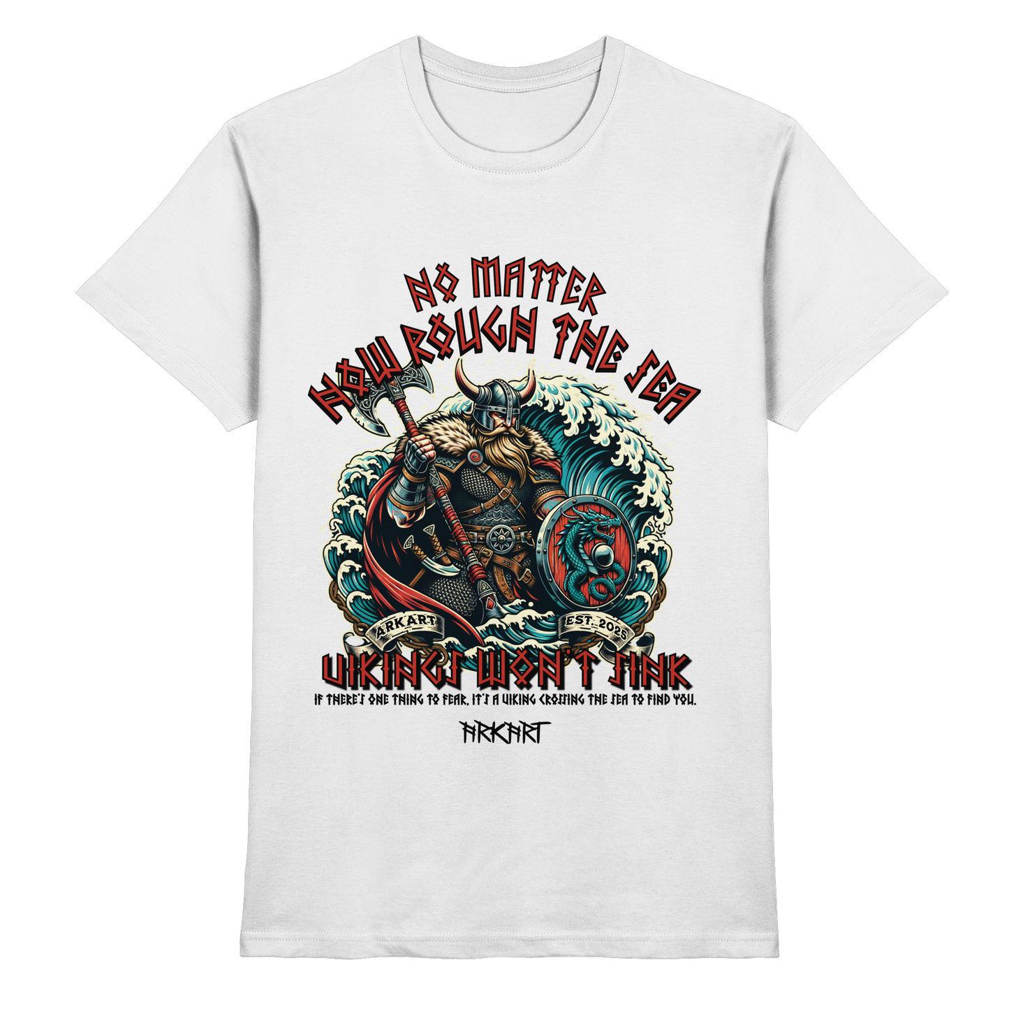 No matter how rough the sea - Shirt Herren