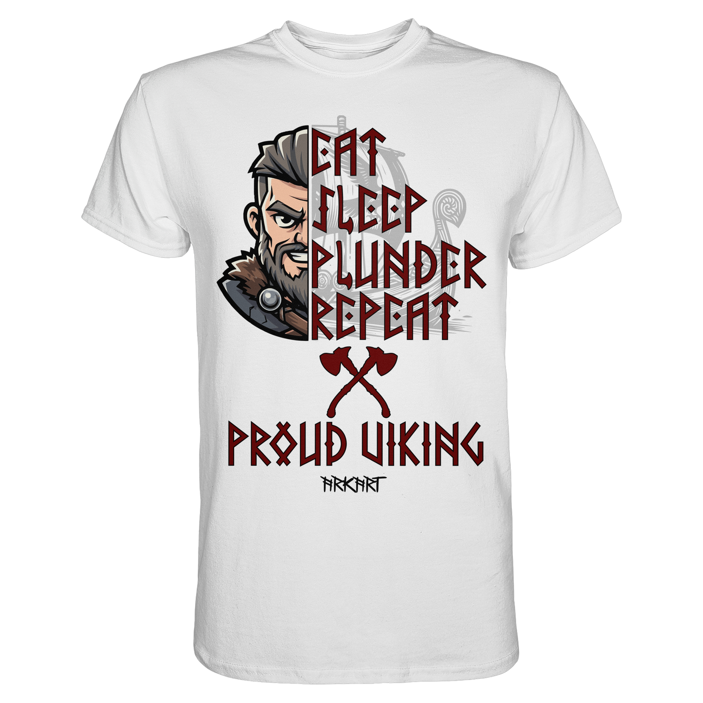 Eat, Sleep, Plunder, Repeat - Viking - Shirt Herren