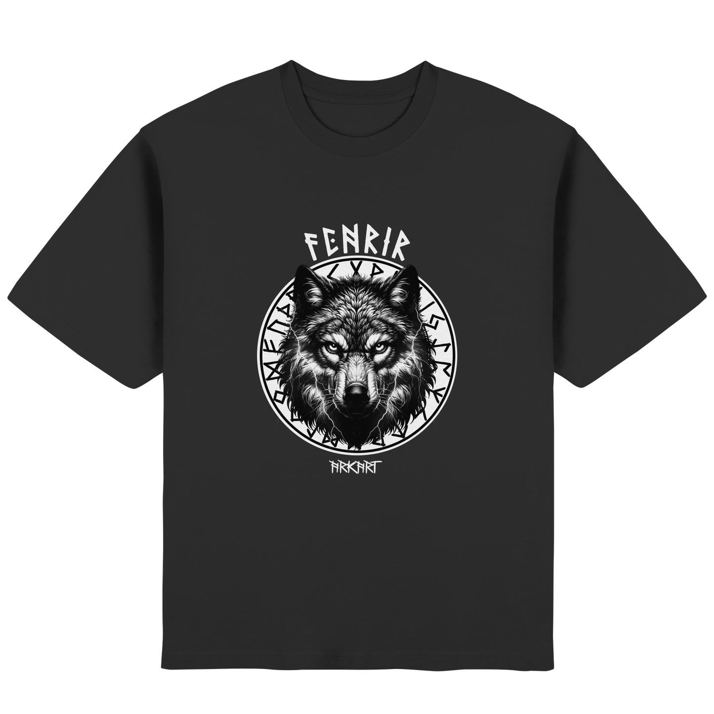 Fenrir Runenkreis - Oversize T-Shirt