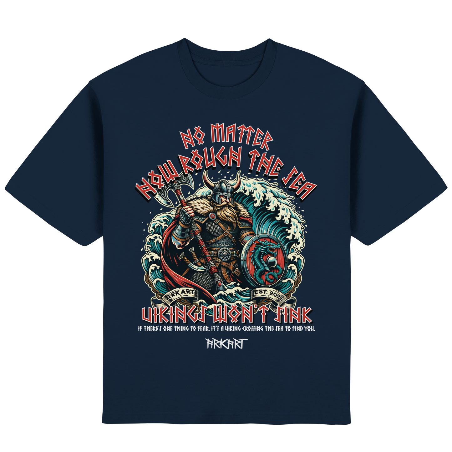 No matter how rough the sea - Oversize T-Shirt