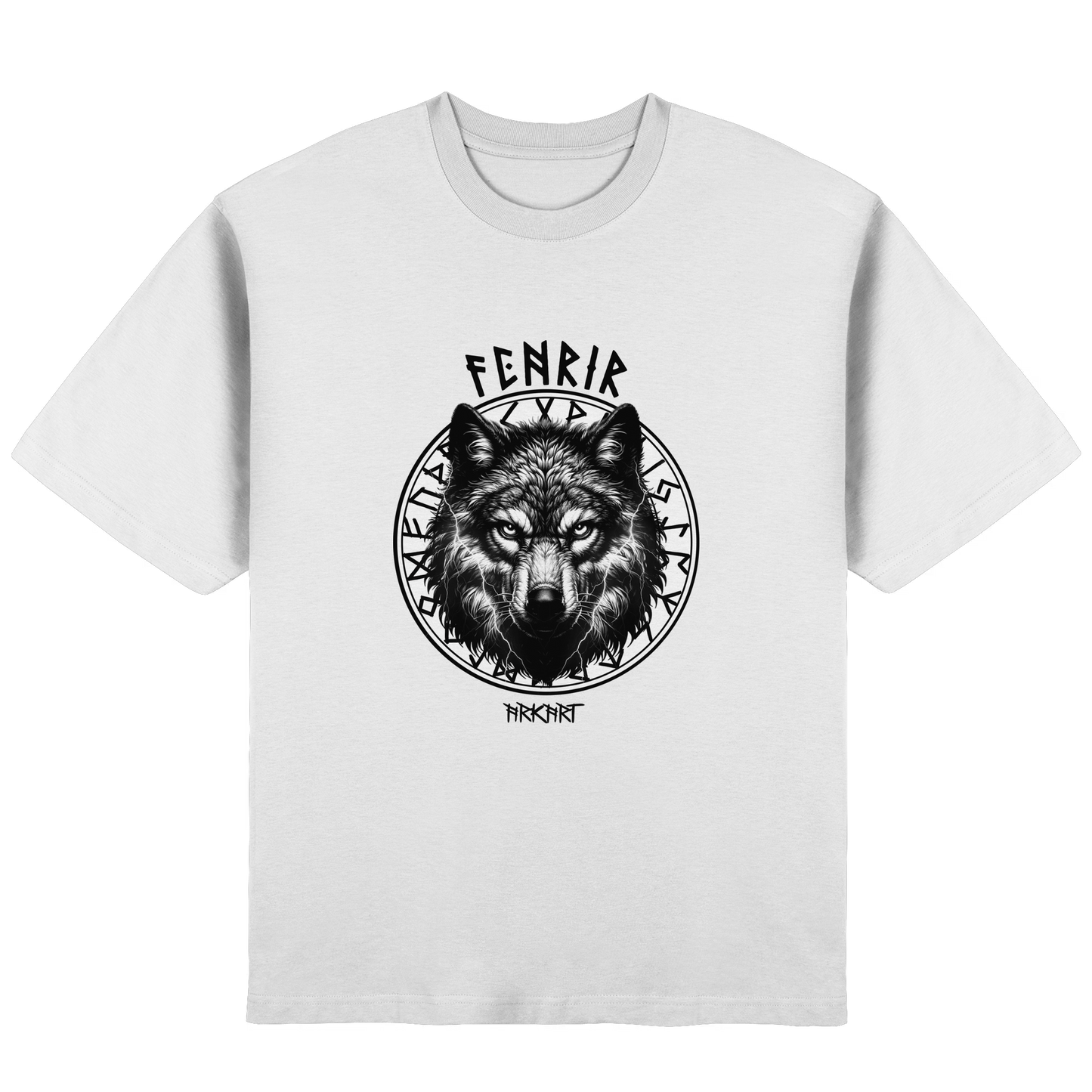 Fenrir Runenkreis - Oversize T-Shirt