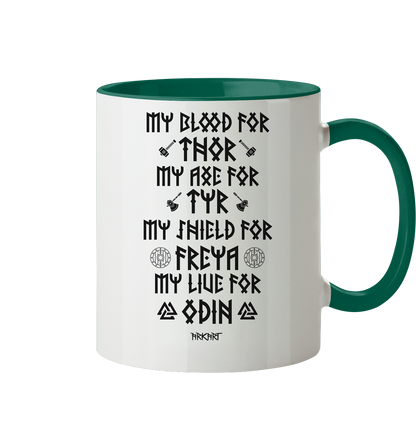 My Blood For Thor... - Tasse zweifarbig