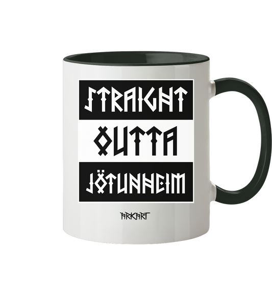 Straight outta Jötunheim - Tasse zweifarbig