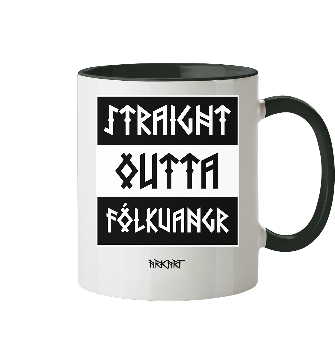 Straight outta Fólkvangr - Tasse zweifarbig