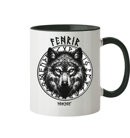 Fenrir Runenkreis - Tasse zweifarbig