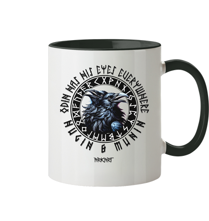 Hugin & Munin - Tasse zweifarbig