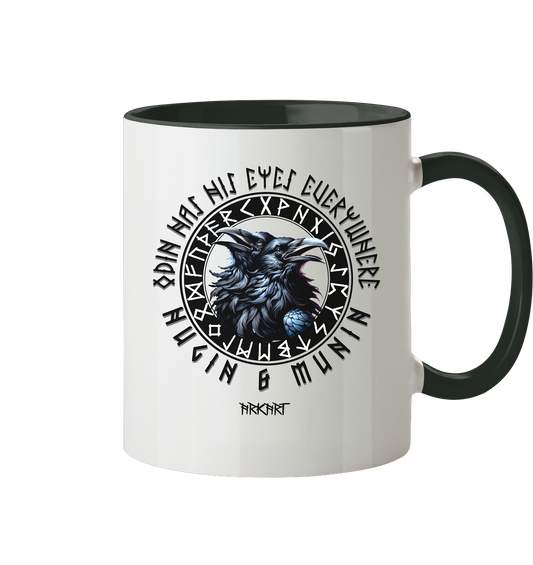 Hugin & Munin - Tasse zweifarbig