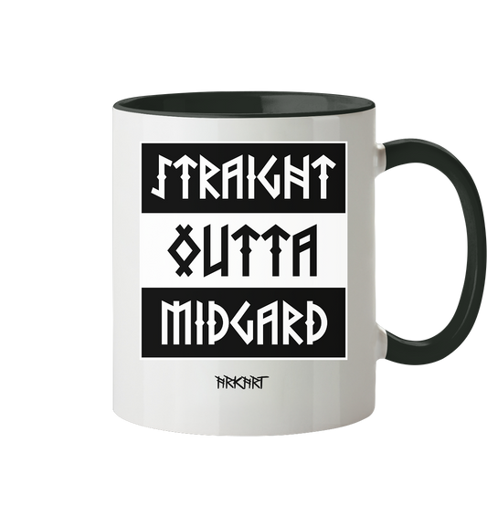 Straight outta Midgard - Tasse zweifarbig