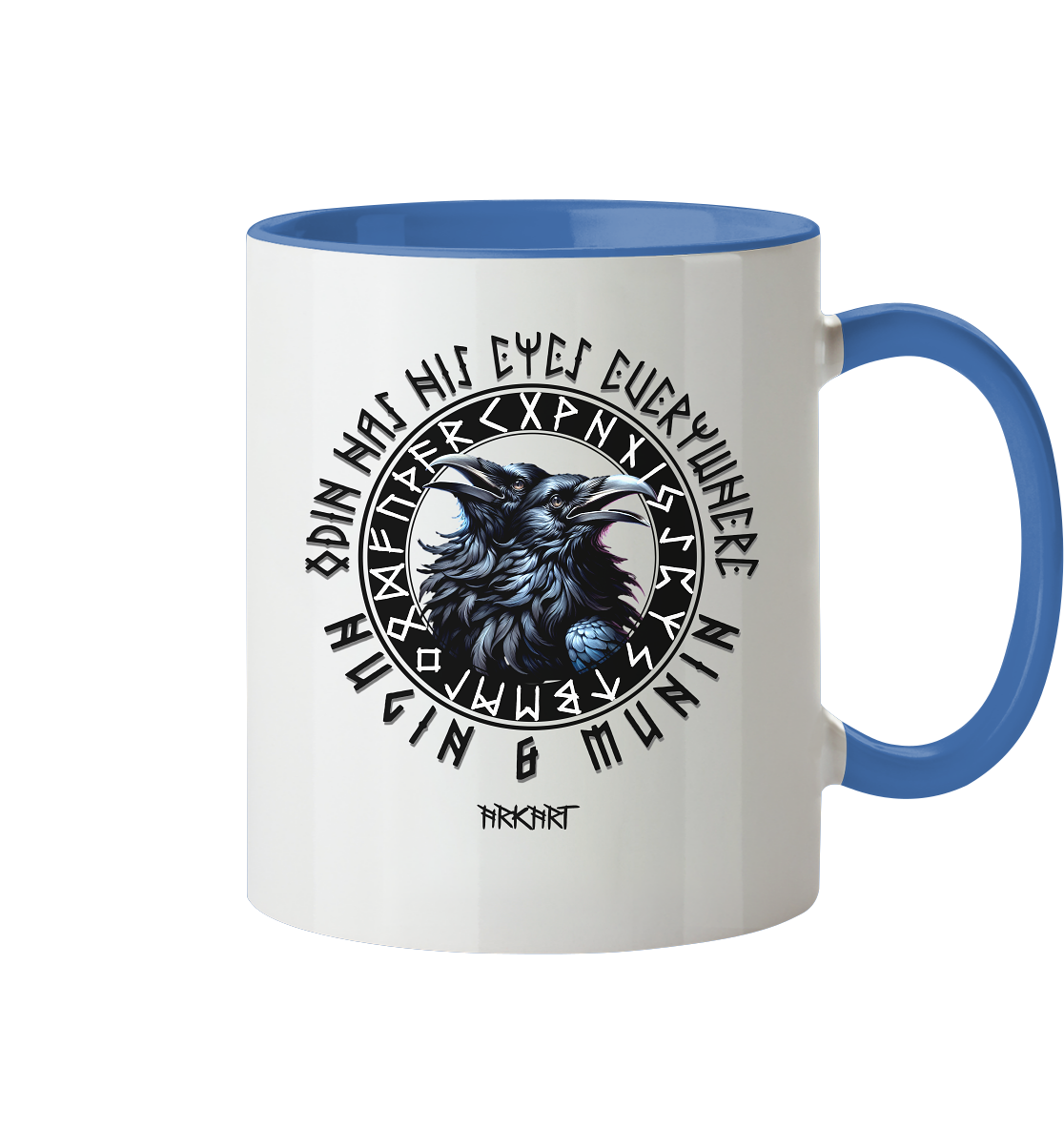 Hugin & Munin - Tasse zweifarbig