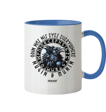 Hugin & Munin - Tasse zweifarbig