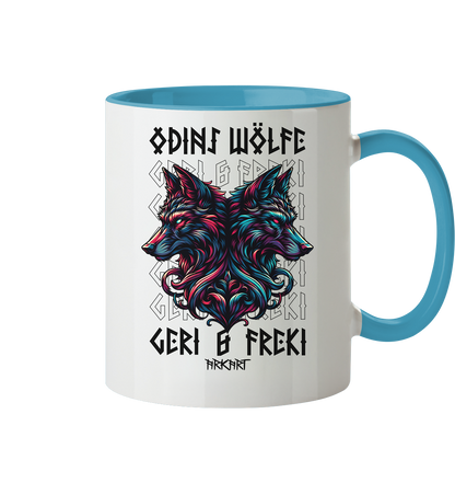 Geri & Freki - Tasse zweifarbig