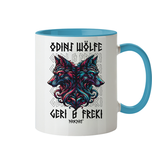 Geri & Freki - Tasse zweifarbig