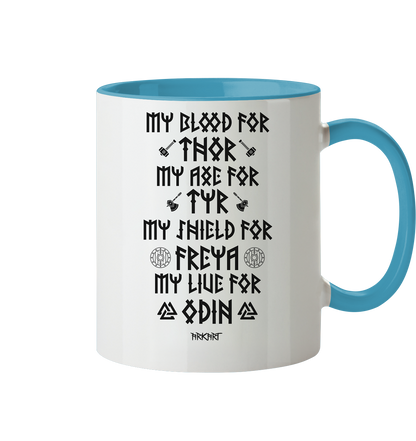 My Blood For Thor... - Tasse zweifarbig