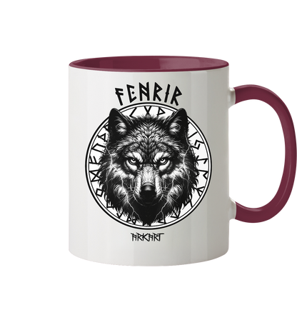 Fenrir Runenkreis - Tasse zweifarbig