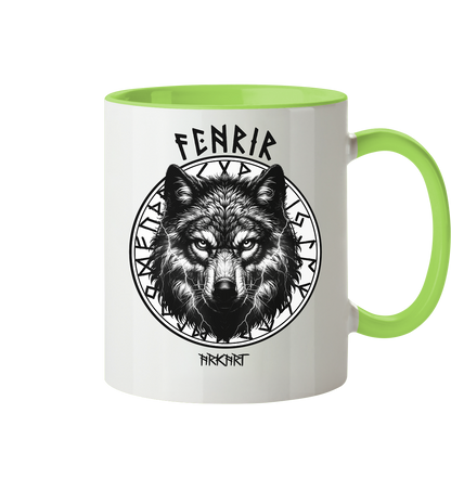 Fenrir Runenkreis - Tasse zweifarbig