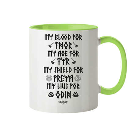 My Blood For Thor... - Tasse zweifarbig