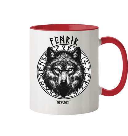 Fenrir Runenkreis - Tasse zweifarbig