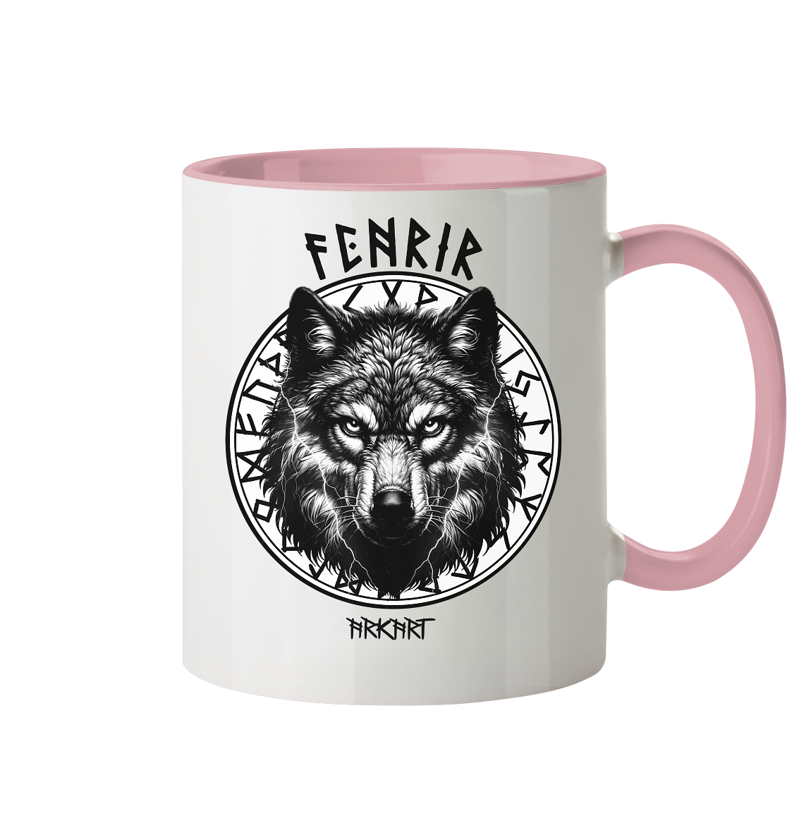 Fenrir Runenkreis - Tasse zweifarbig