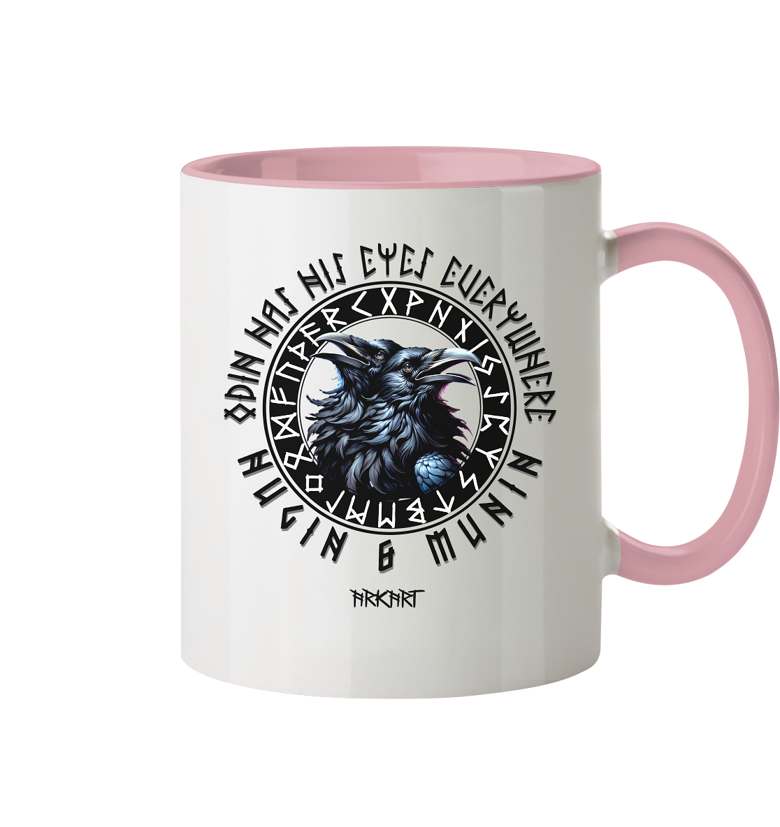 Hugin & Munin - Tasse zweifarbig