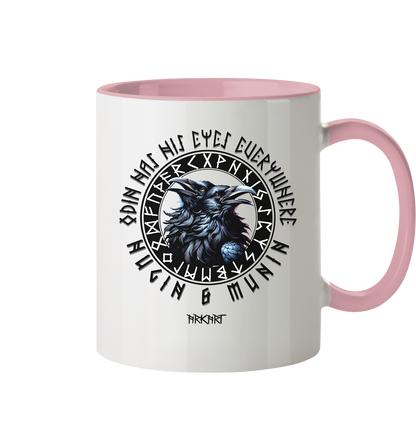 Hugin & Munin - Tasse zweifarbig