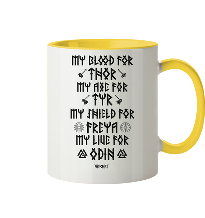 My Blood For Thor... - Tasse zweifarbig