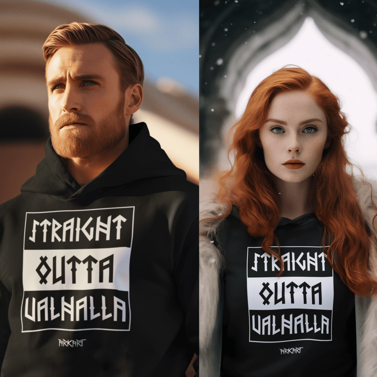Straight outta Valhalla - Hoodie - Sidepocket