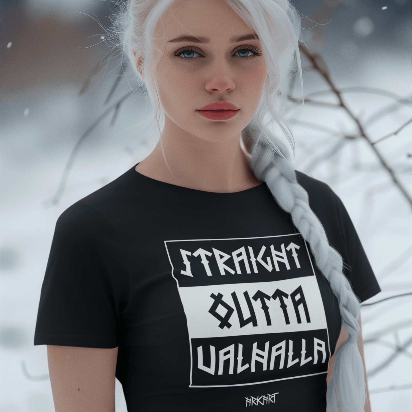Straight outta Valhalla - Shirt Damen Fitted Cut