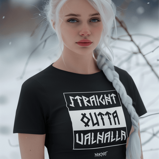 Straight outta Valhalla - Shirt Damen Fitted Cut